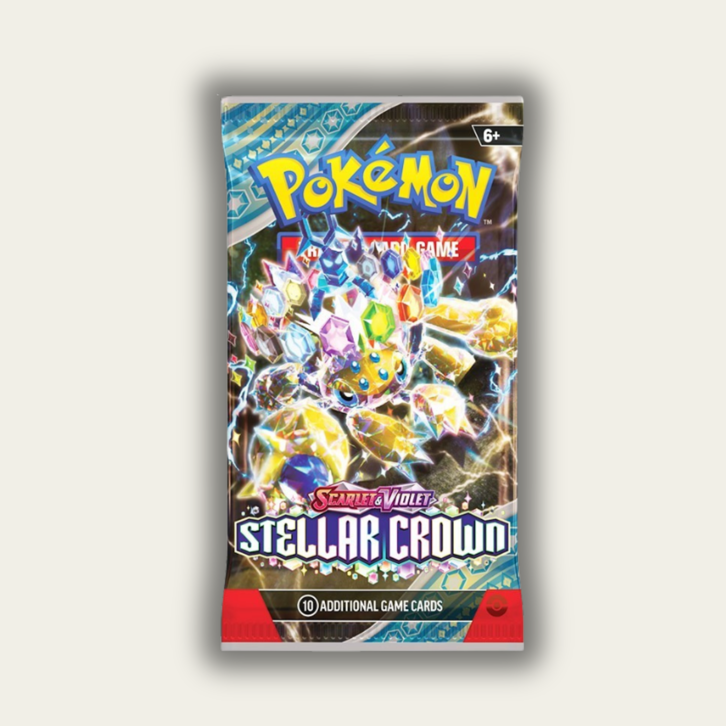 Pokemon TCG: Stellar Crown Booster Pack - 10 Cards